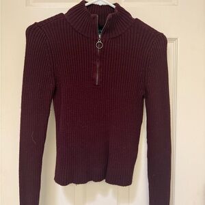 American Eagle Quarter Zip Sweater